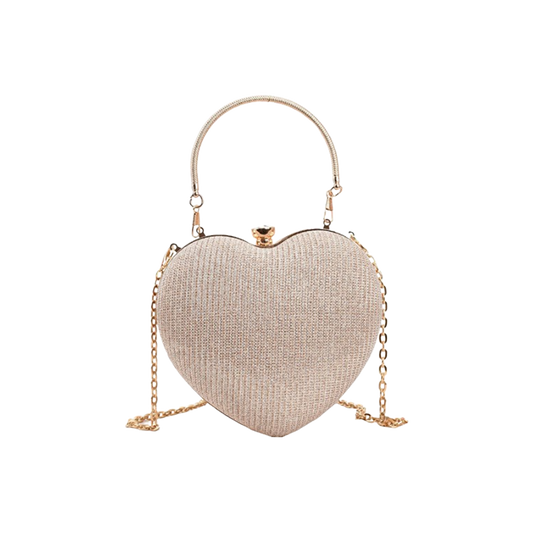 Handheld Peach Heart Bag